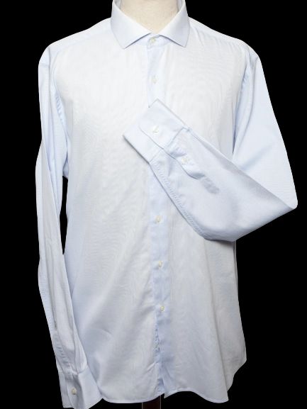 Good Mr Lanidor Blue Cotton Dress Shirt Size XL for Men