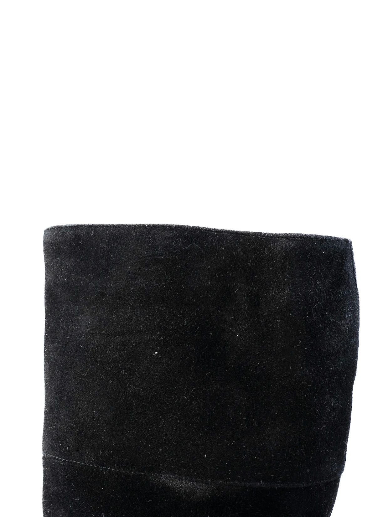 Perfect Giovanni Fabiani Black Leather Wedge-Heeled Boots Size 37