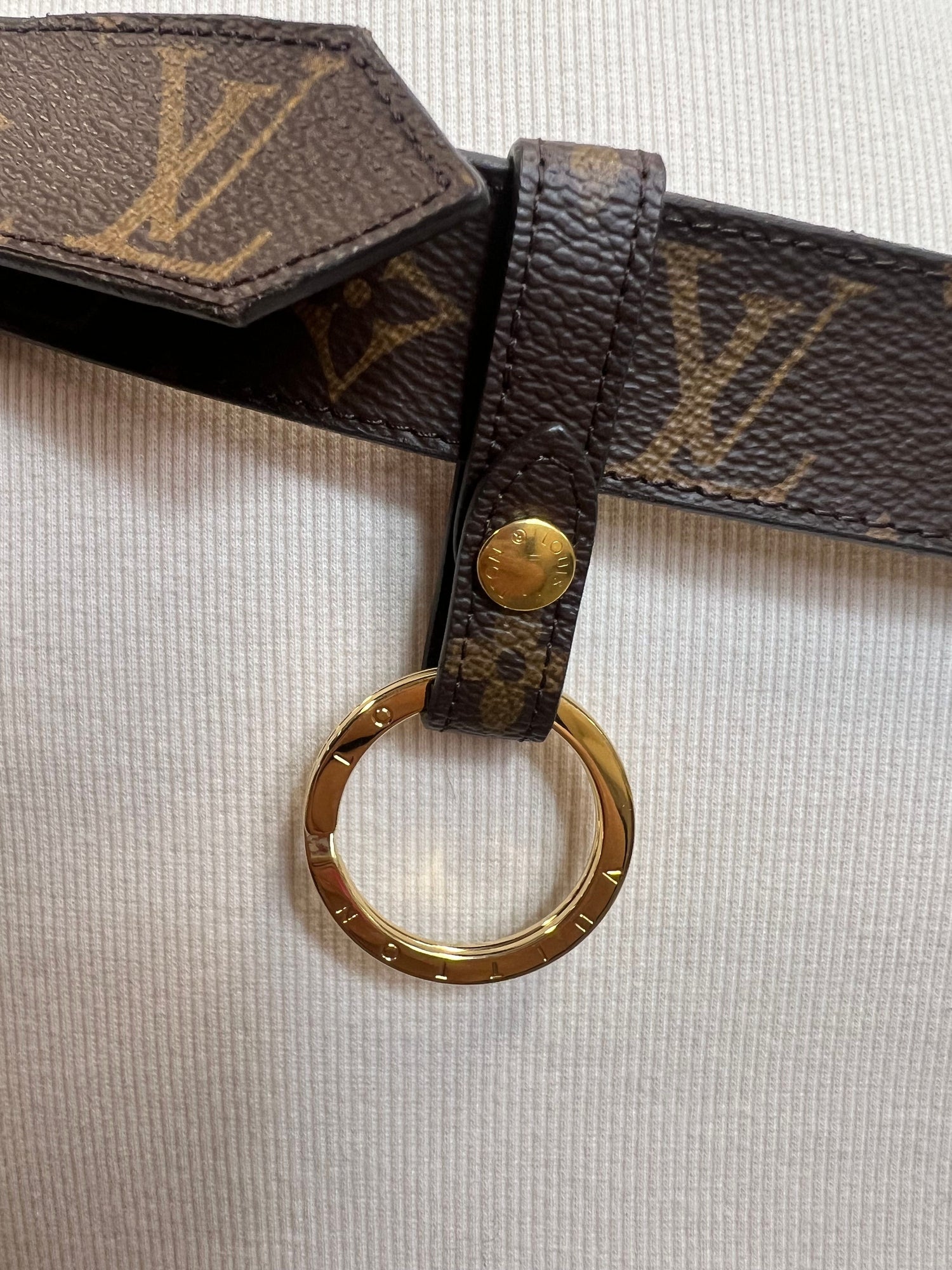 Louis Vuitton Daily Multi Pocket Belt Wide 90 ,Monogram MPO