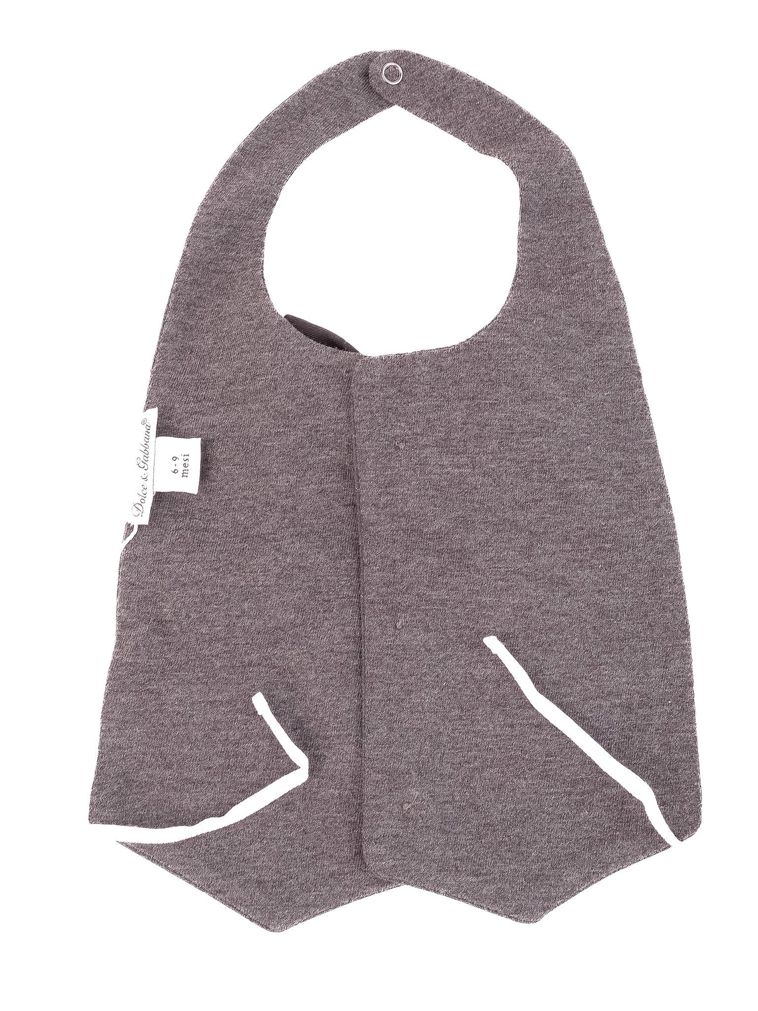 Perfect Dolce Gabbana Baby Bibs Gray Cotton Size 6 months