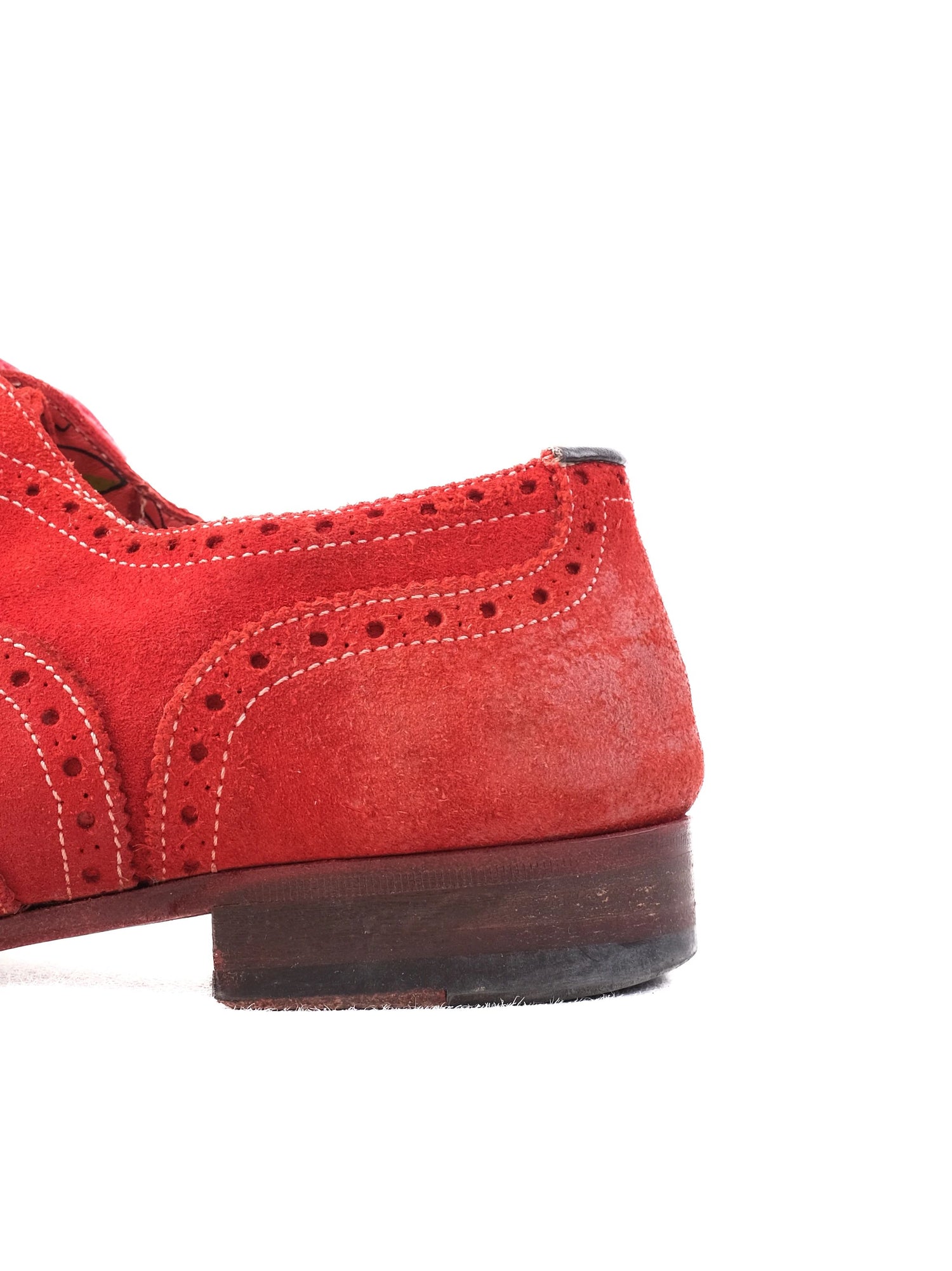 Excellent Paul Smith Red Leather Brogue Shoes Size 41