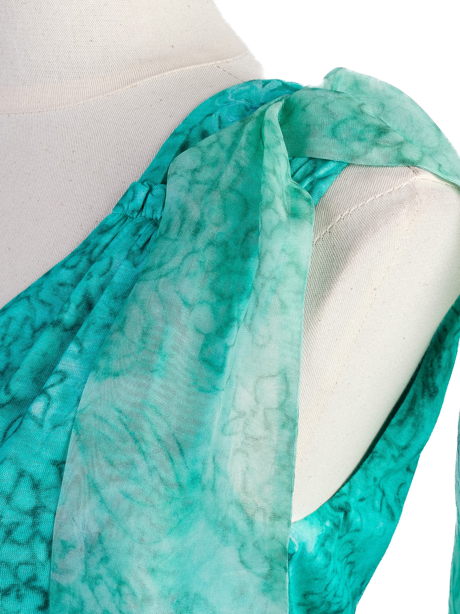 Excellent Class Roberto Cavalli Green Floral Dress Size M