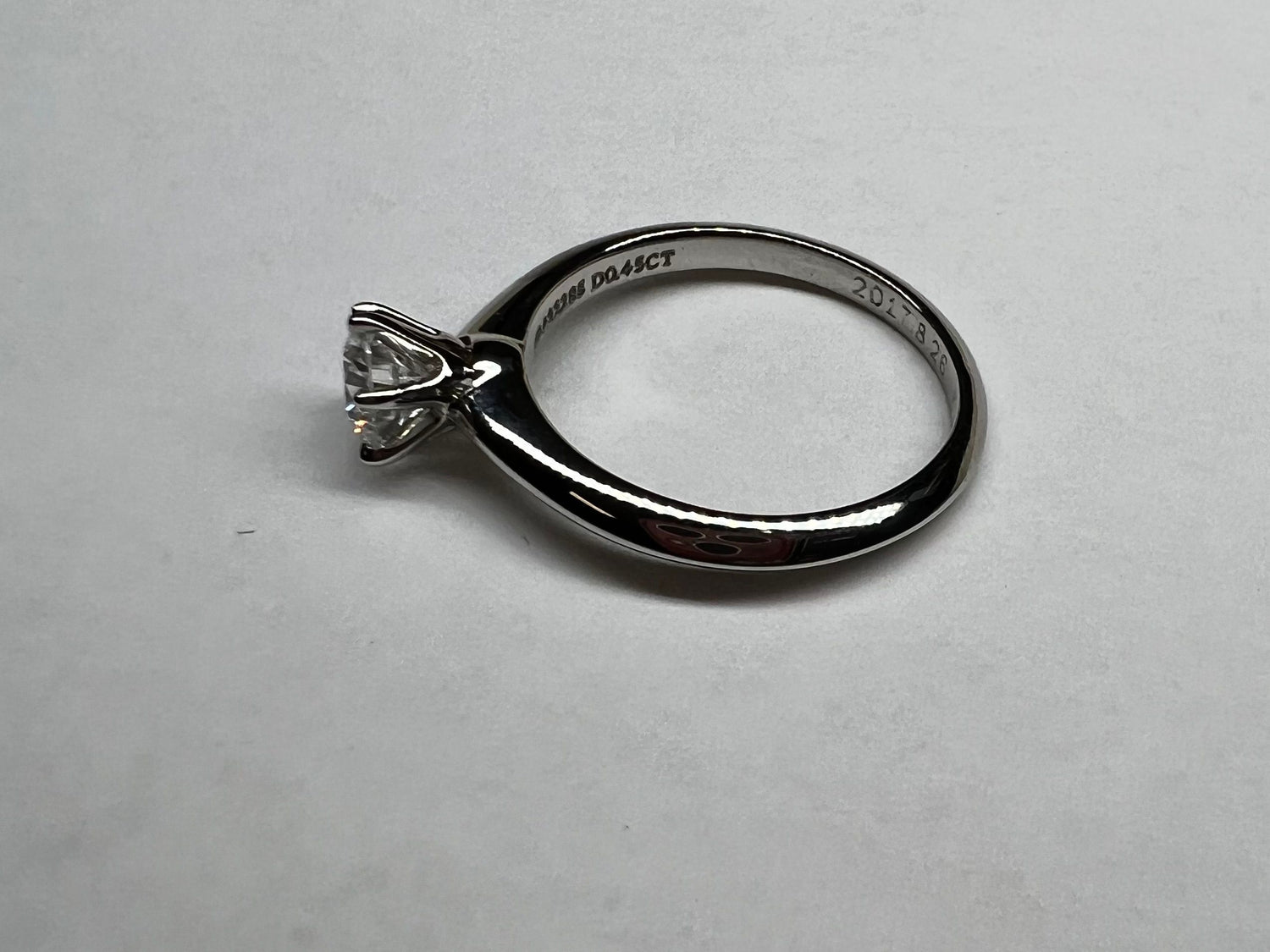 Tiffany & Co. Solitaire .45ct Pt950 34g Ring