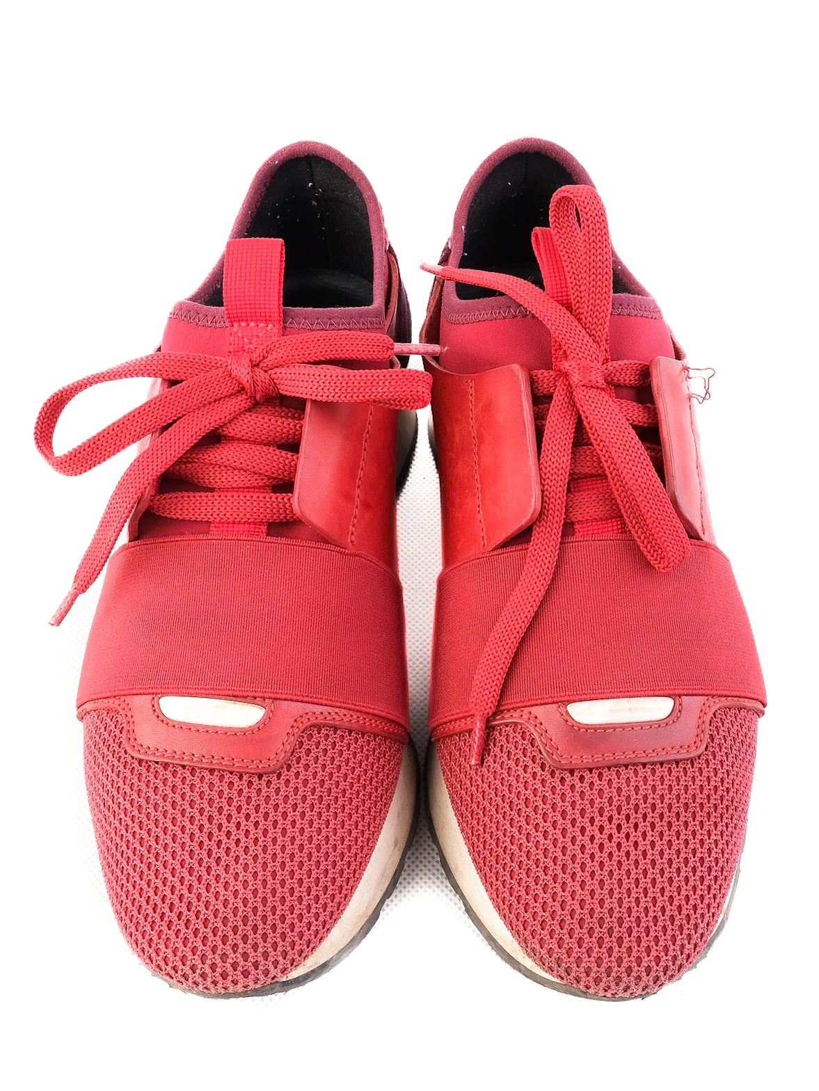 Excellent Balenciaga Red Purple Sneakers Size 38 Fabric