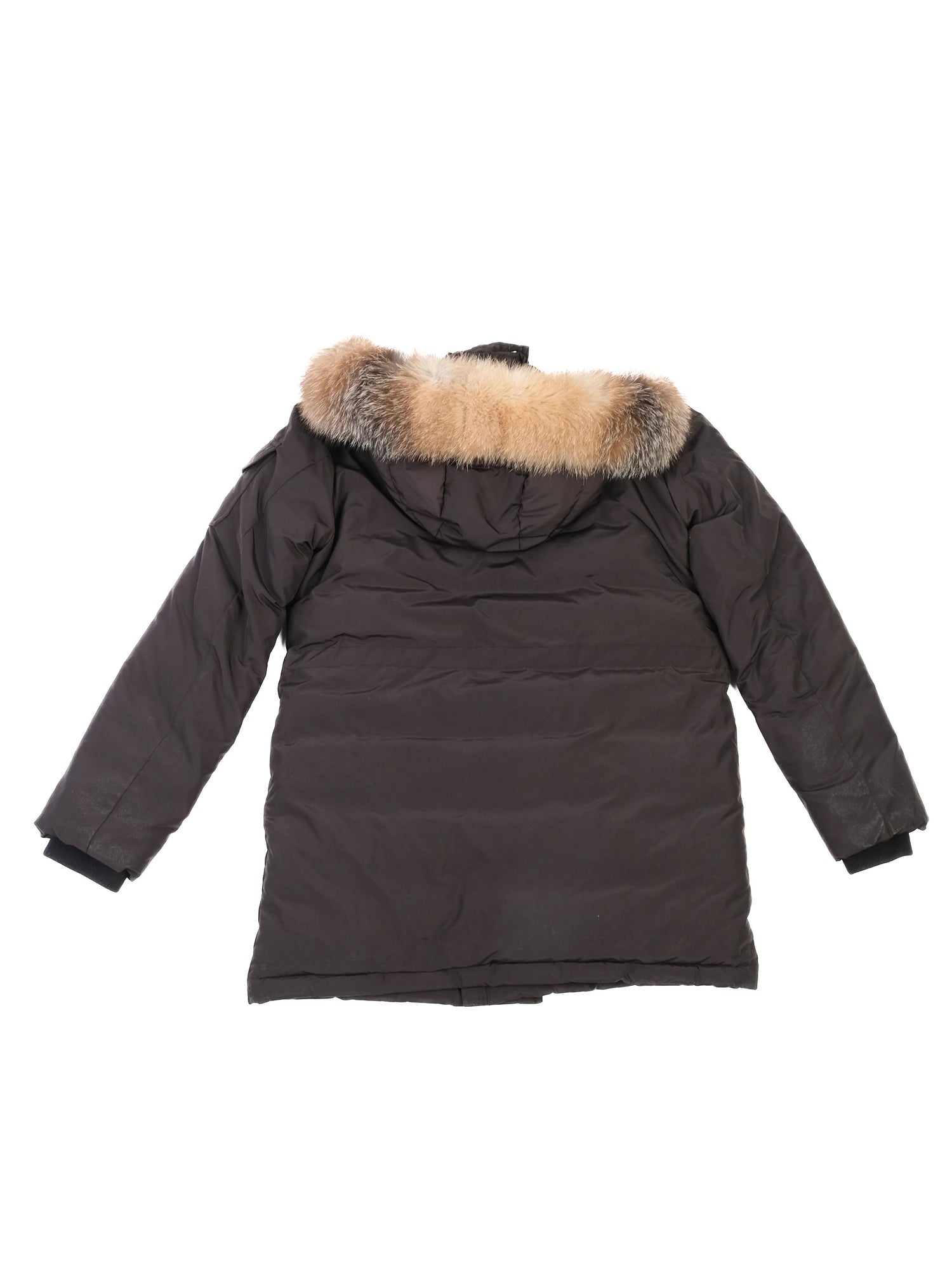 Perfect Moncler Kids Black Winter Parka with Fur Trim, Size 14