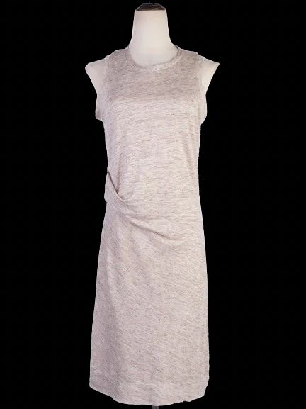 NEW By Malene Birger Gray Knee-Length Dress Size S Viscose Sleeveless