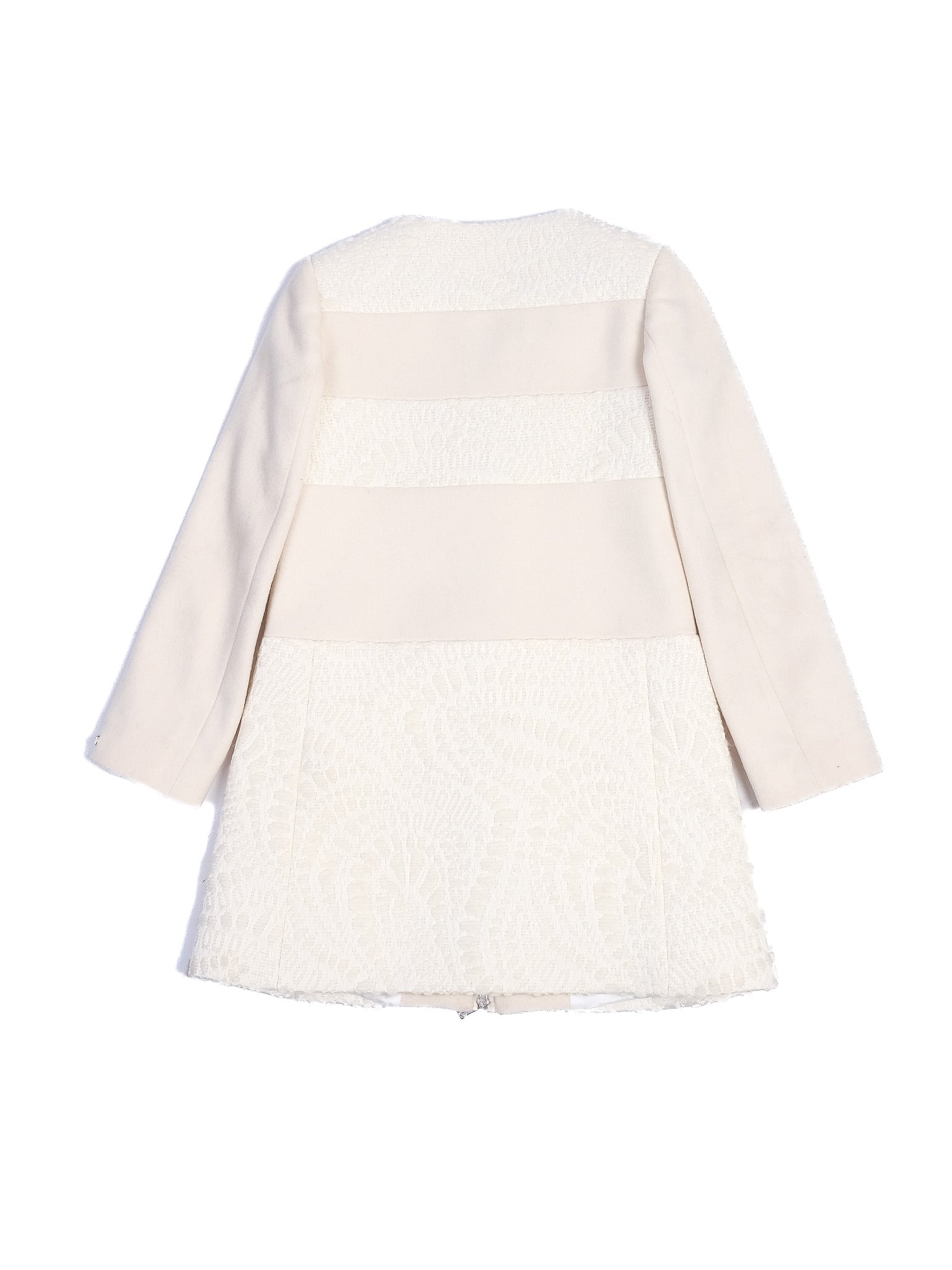 Excellent Richmond White Wool Coat for Kids, Size 8