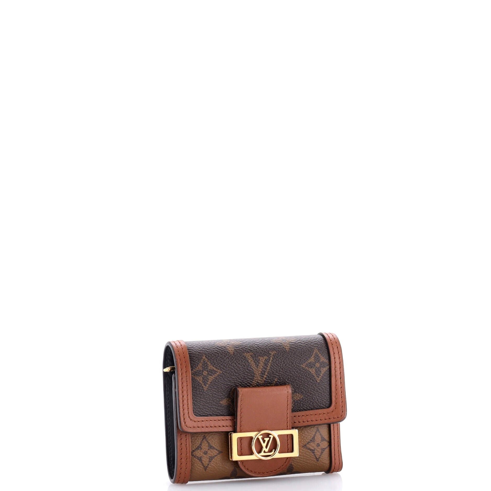 Louis Vuitton Dauphine Wallet Reverse Monogram Canvas Compact