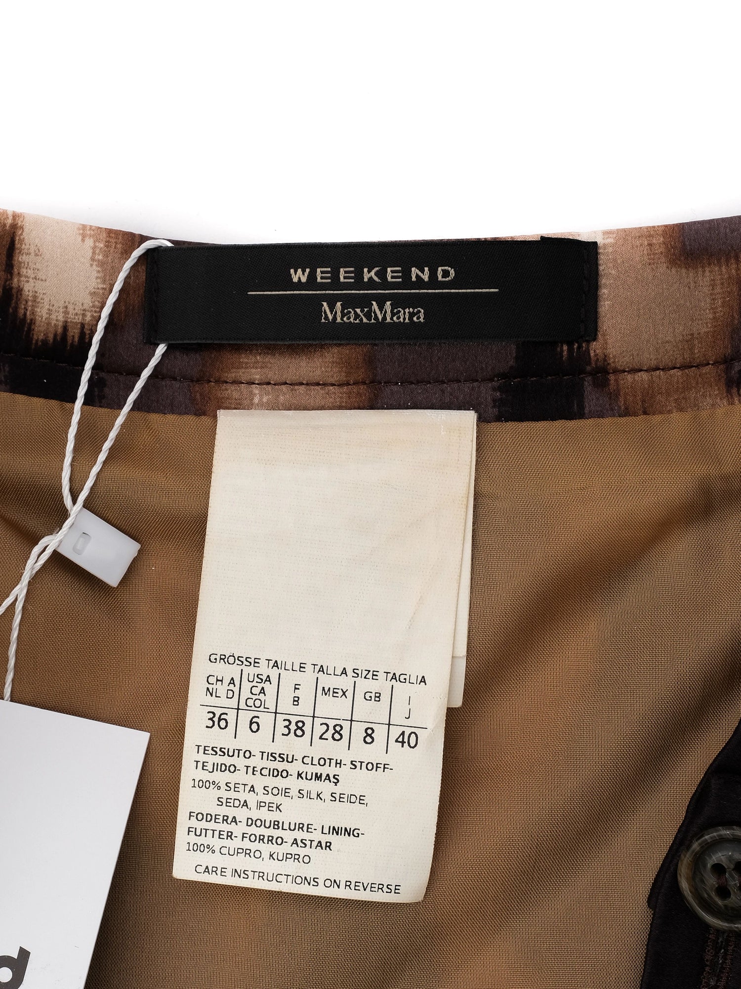 Perfect Weekend MaxMara Black Silk Pleated Skirt Size M