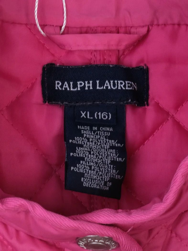 Excellent Ralph Lauren Pink Quilted Jacket Size 18 for Kids