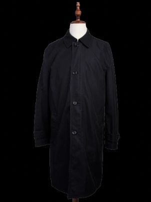 Perfect Ermenegildo Zegna Black Nylon Trench Coat Size XL