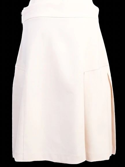 Excellent Pinko White Pleated Skirt in Viscose Size M
