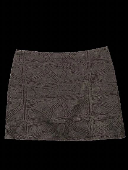 Excellent Alice+Olivia Black Textured Skirt Size M