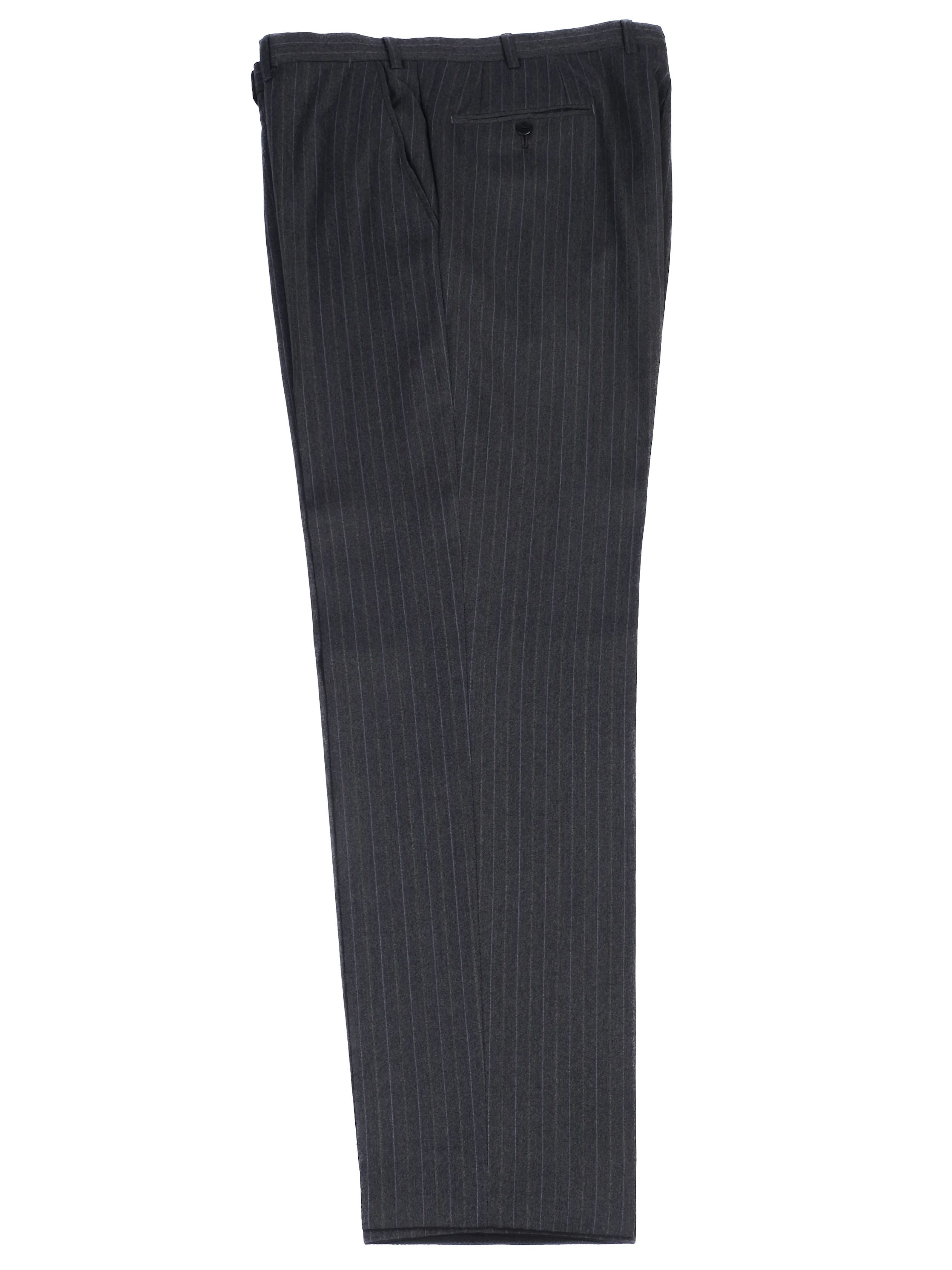 Excellent BRIONI Black Wool Pinstripe Suit Jacket Size XXL