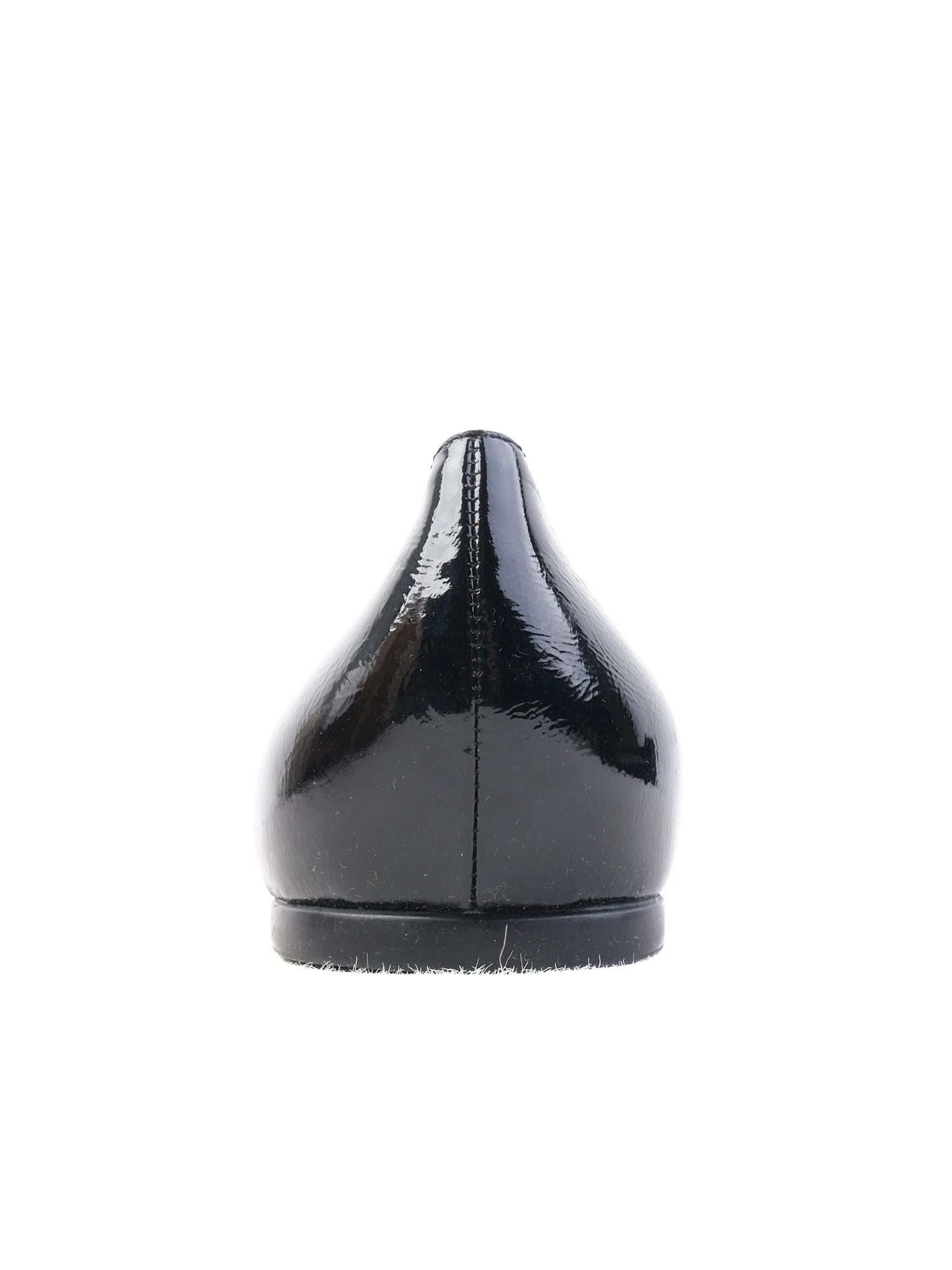 Perfect Gucci Black Leather Ballet Flats Size 41 with Iconic Stripes