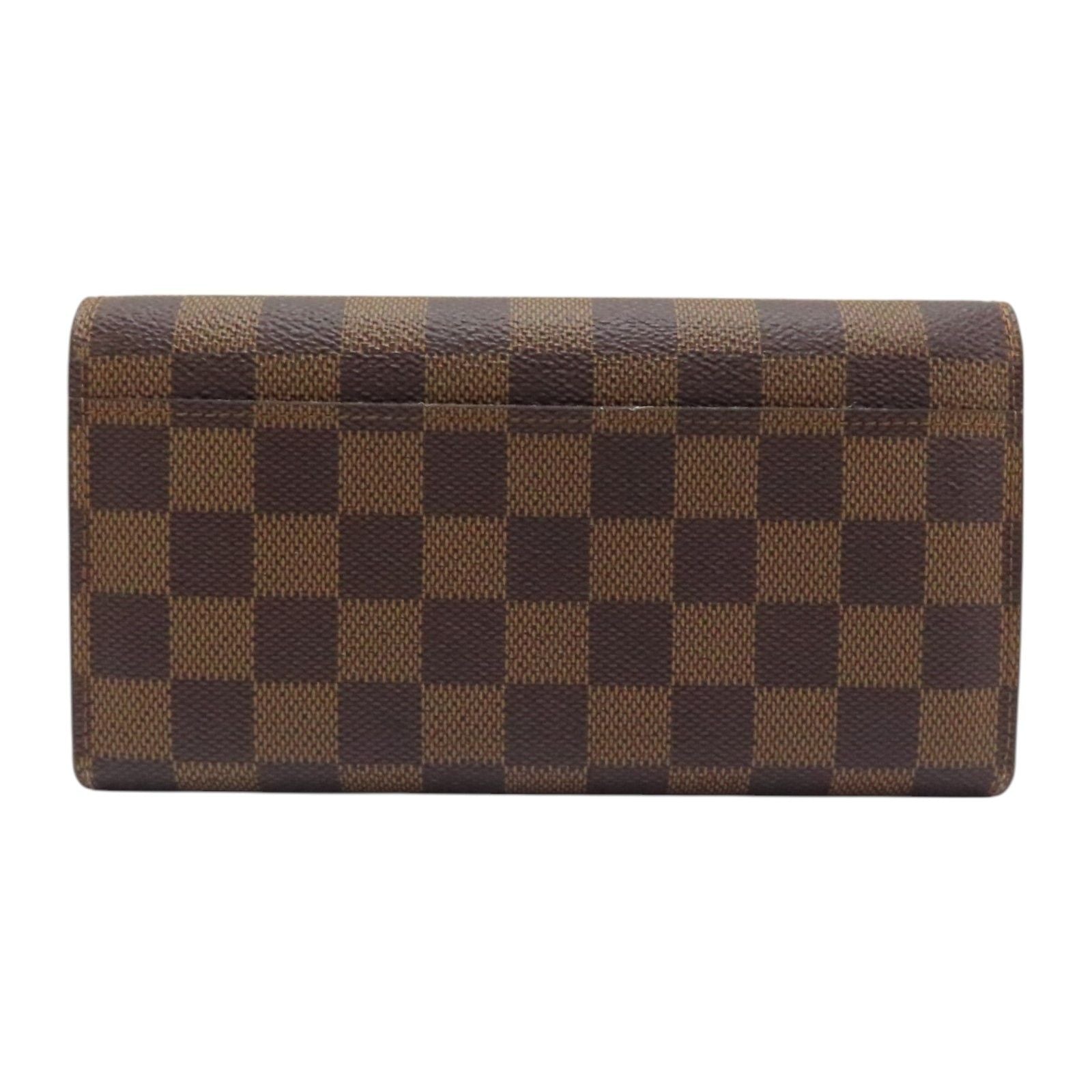 Louis Vuitton Sarah Wallet Damier Ebene Canvas N 63209