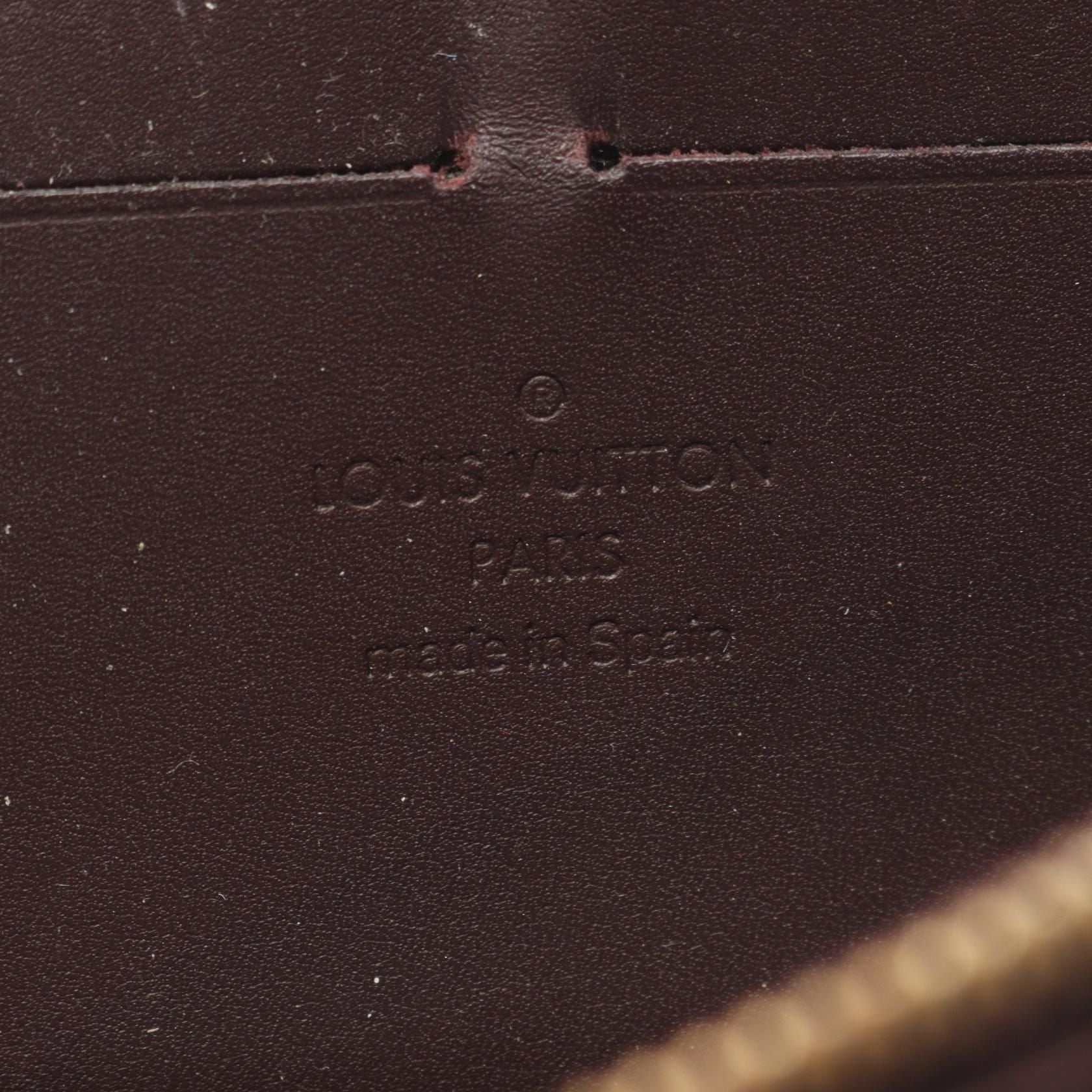 Louis Vuitton Zippy Wallet Amarrant Purple Around Long Wallet M 93522