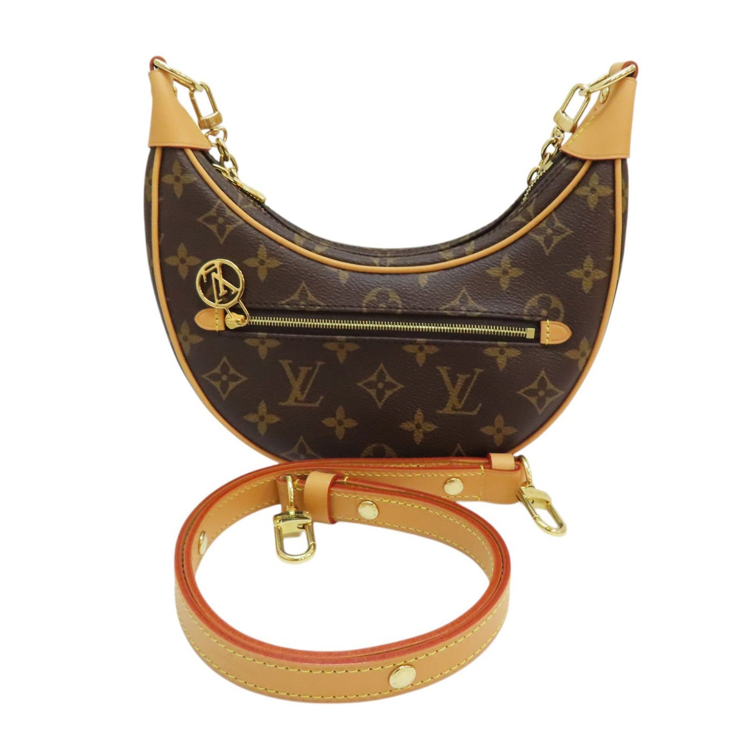 Louis Vuitton Loop Monogram Canvas Brown Shoulder Handbag M 81098