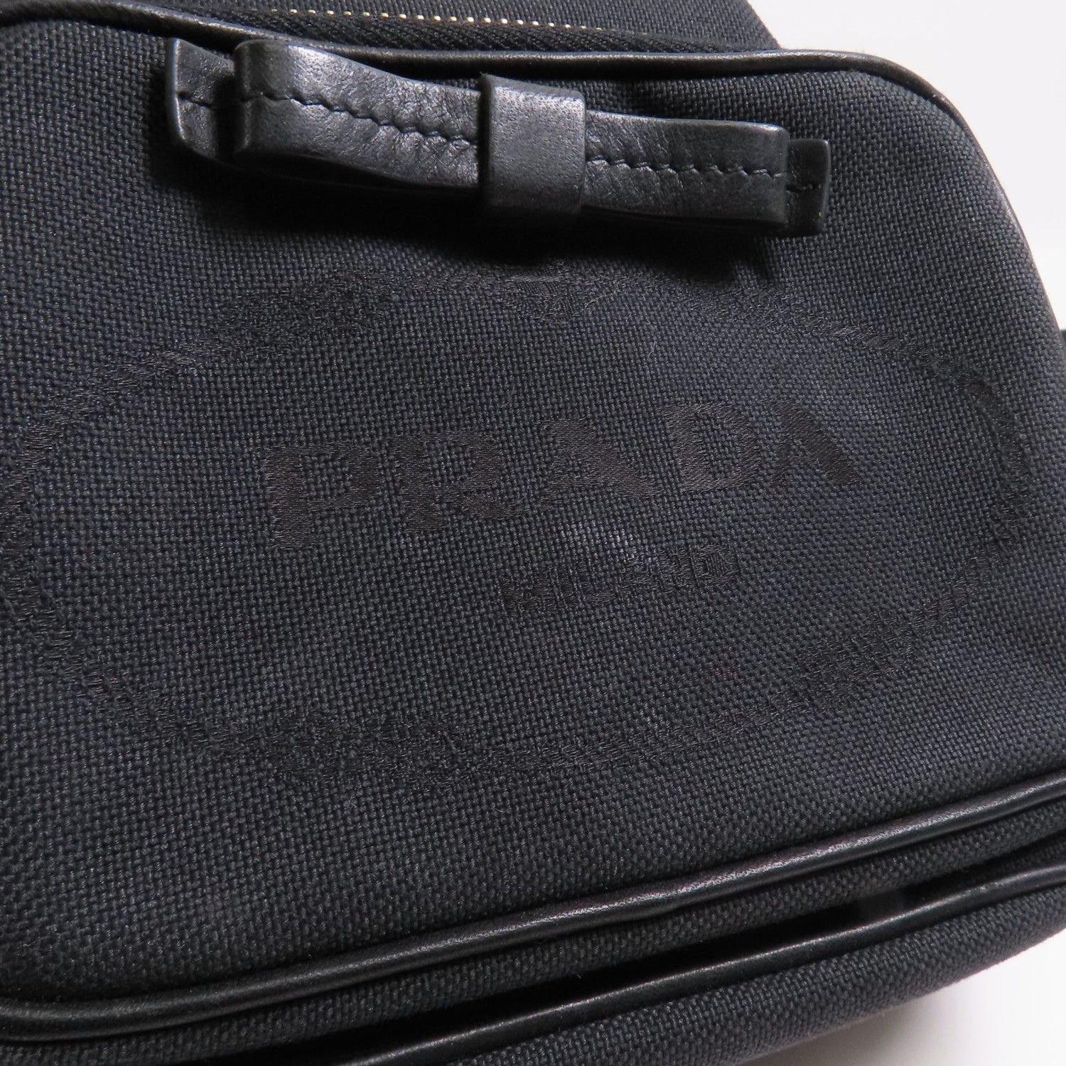 Prada Canvas 2Way Shoulder Bag 2way Shoulder Bag Black Canvas 1bh 038