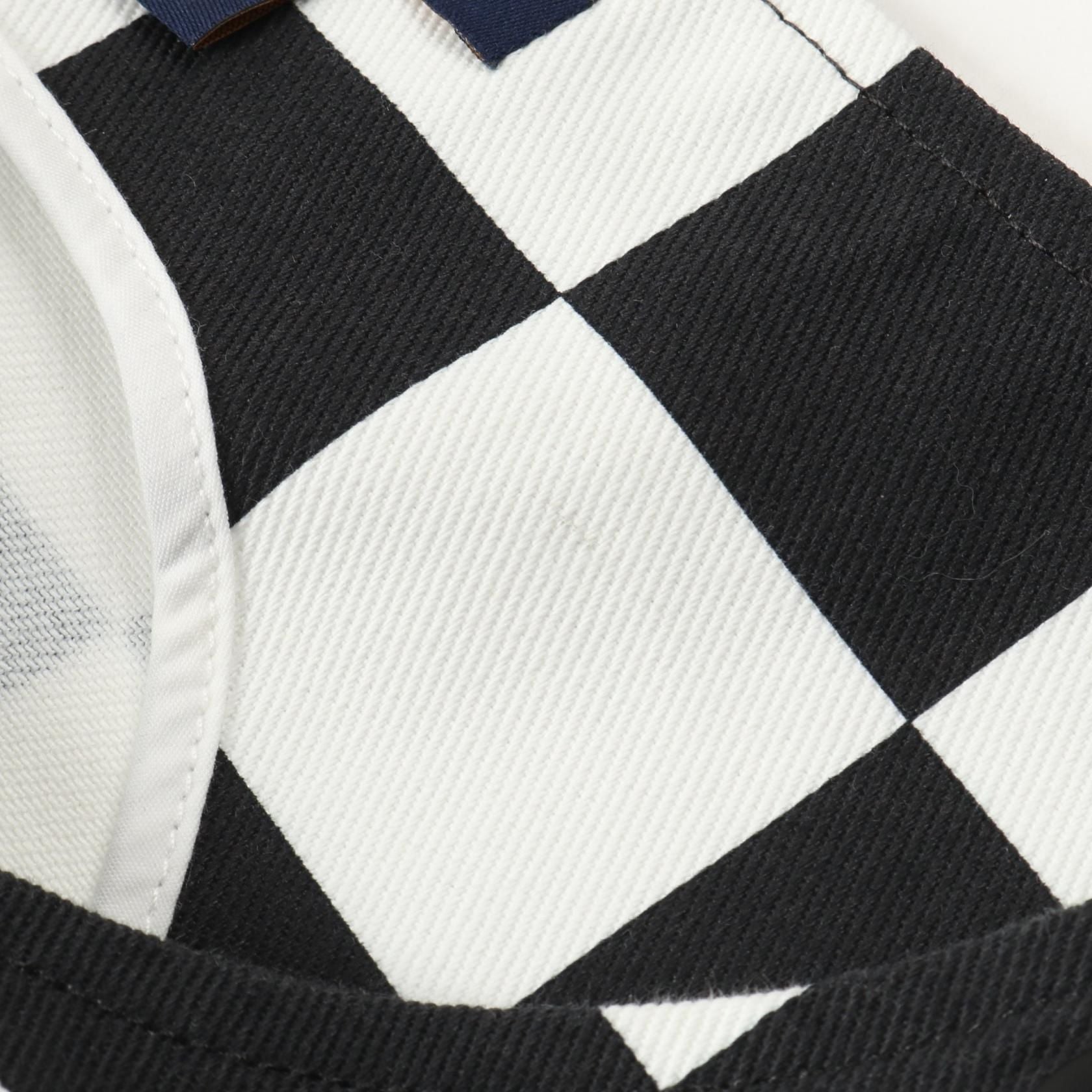 Louis Vuitton Damier Denim Chain Strap Dress Black White Dress Rw 251ww Nvu Fsdr 10