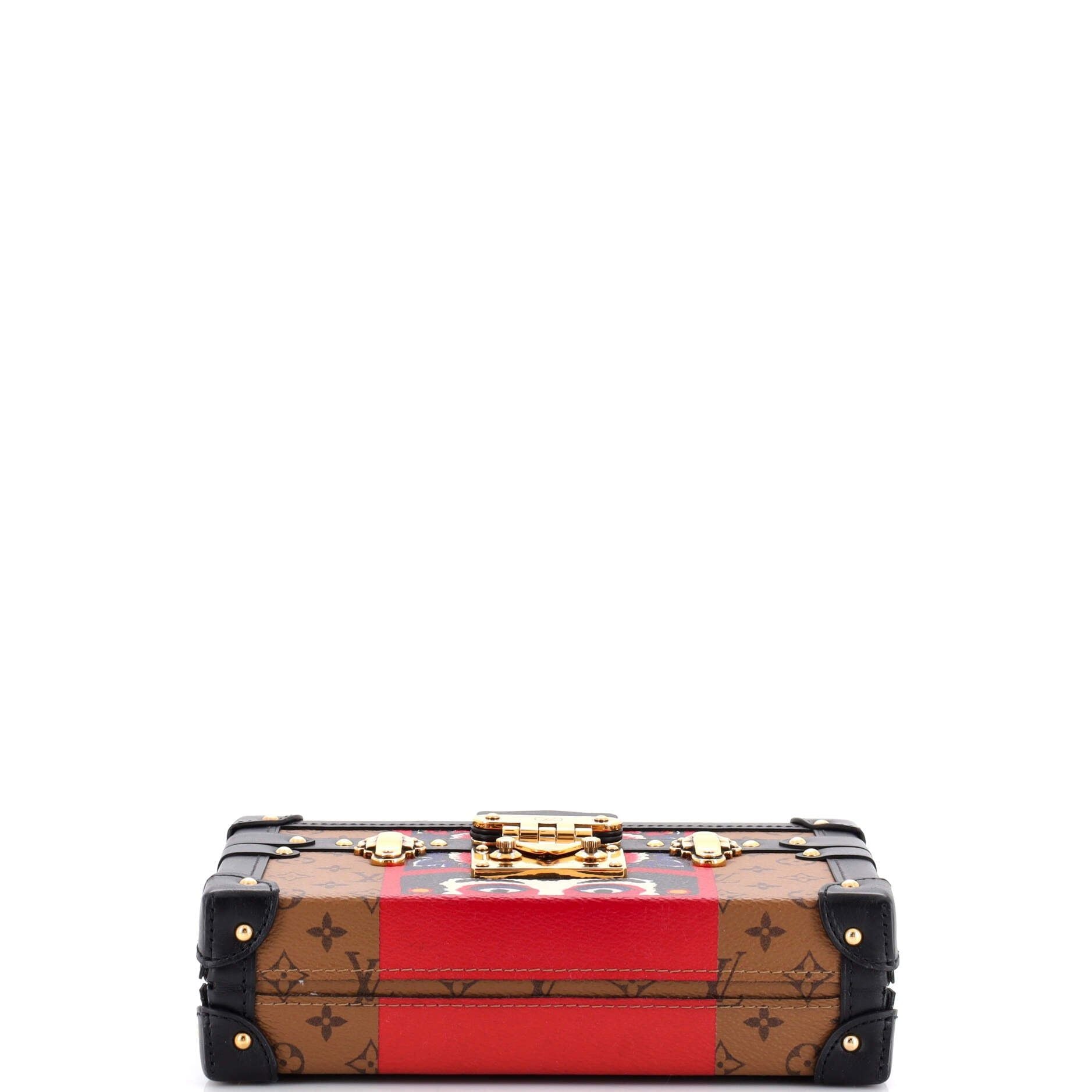 Louis Vuitton Petite Malle Handbag Limited Edition Kabuki Monogram Canvas