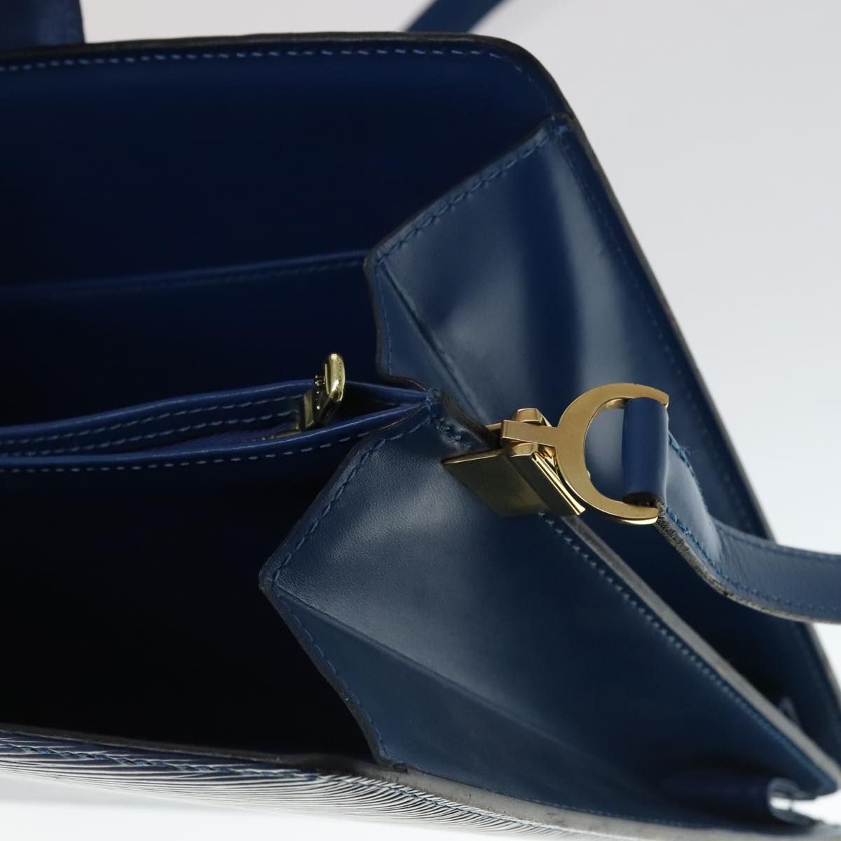 Louis Vuitton Epi Capuchin Shoulder Bag Blue M 52345 Lv Auth