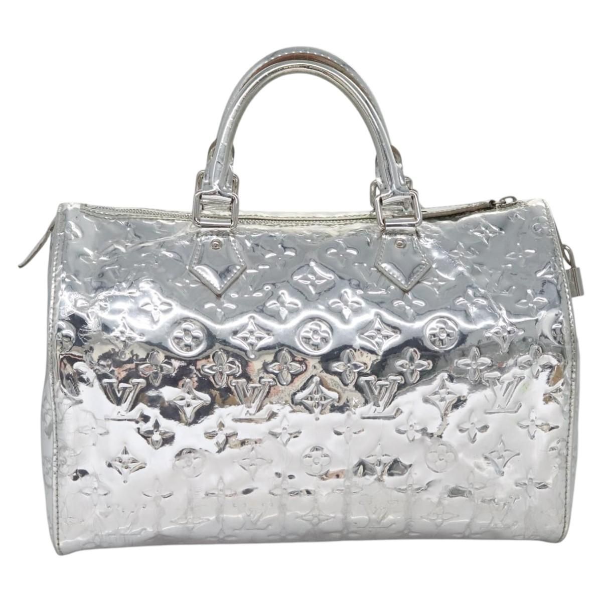 Louis Vuitton Monogram Miroir Speedy 30 Hand Bag Argent M 95786 Lv Auth