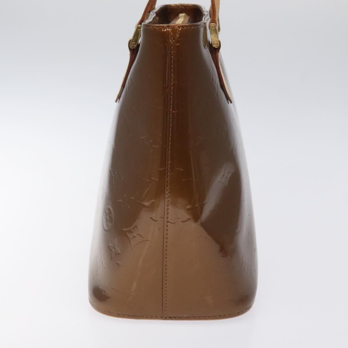 Louis Vuitton Vernis Houston Hand Bag Bronze M 91122 Lv Auth