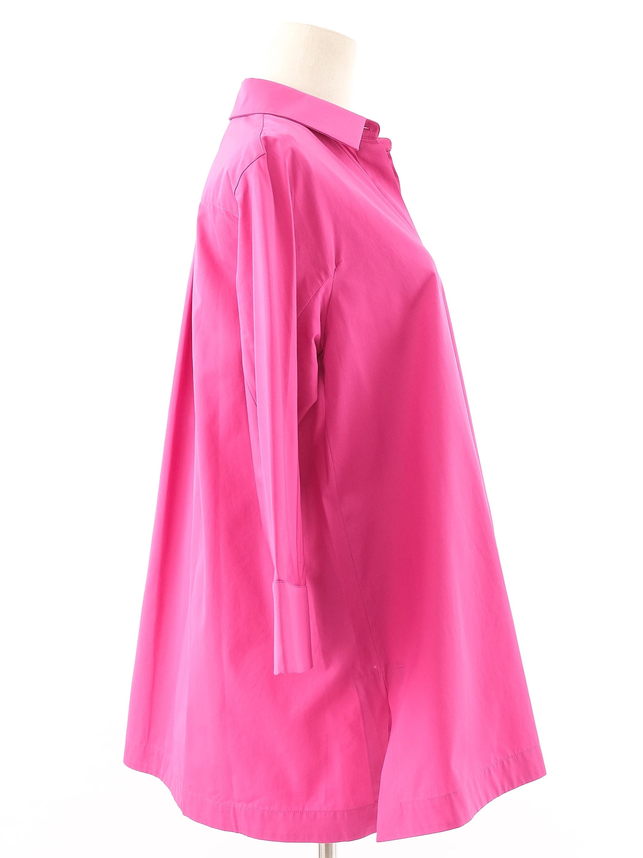 Excellent Max Mara Pink Cotton Tunic Shirt Size L Women