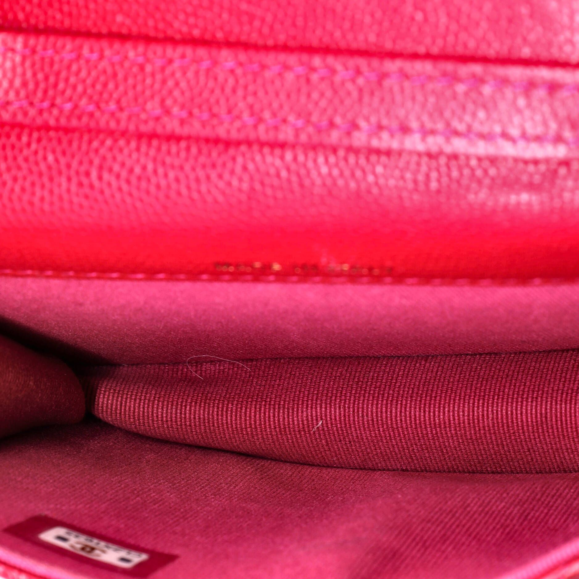 Chanel Twist Your Buttons Flap Coin Purse With Chain Quilted Shiny Caviar