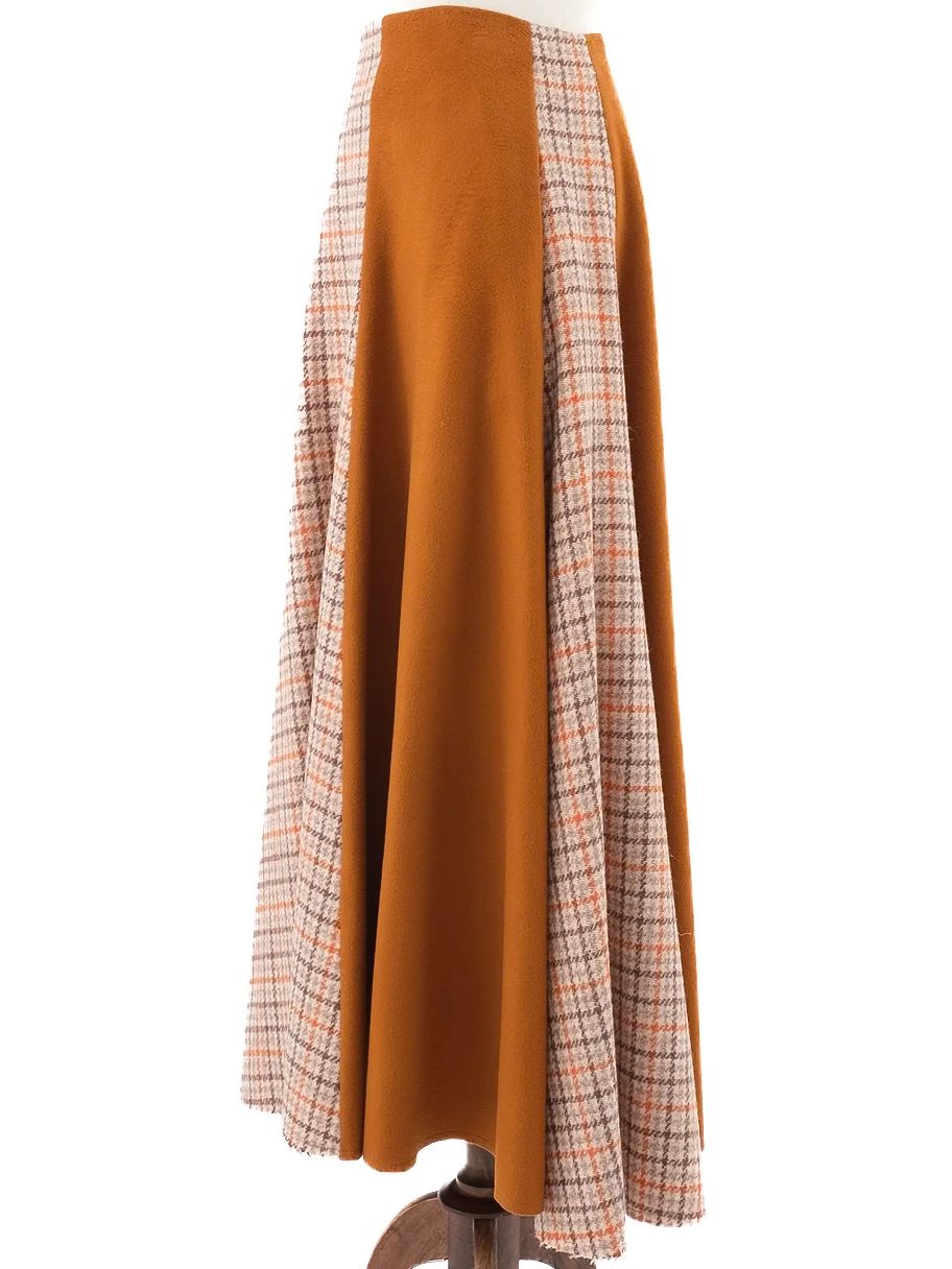 Excellent Golden Goose Wool Plaid Long Skirt Size XS