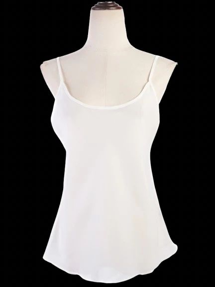 Excellent Ralph Lauren White Sleeveless Top Size M 100% Polyester