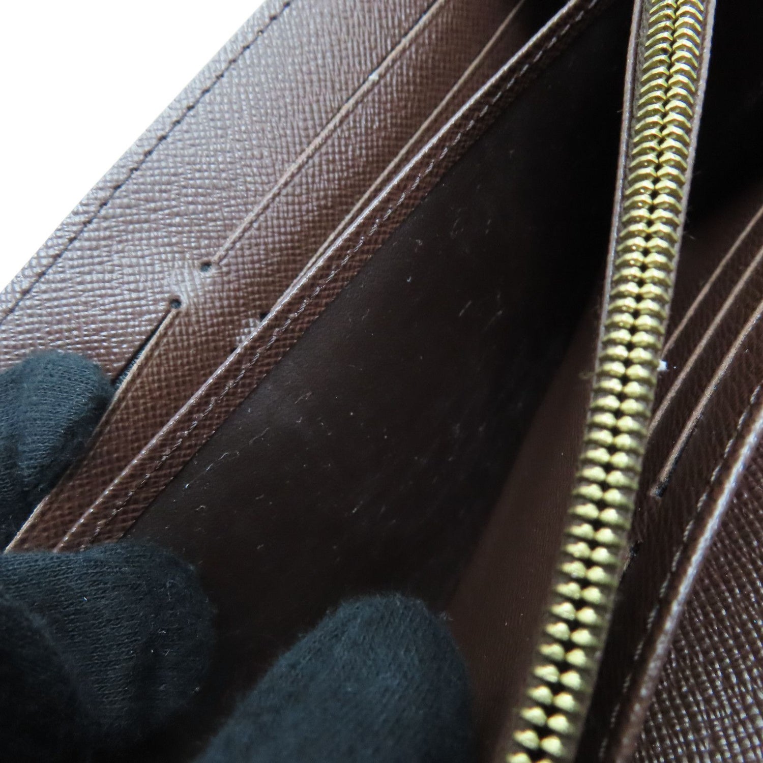 Louis Vuitton Sarah Wallet Damier Ebene Canvas N 63209
