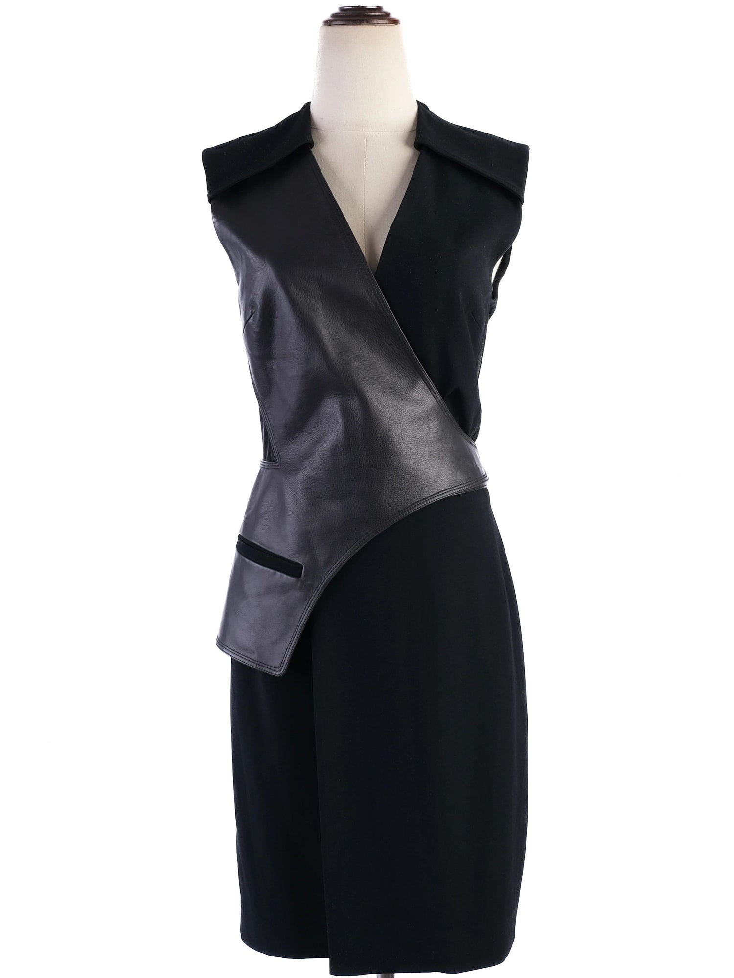 Excellent Alexander Wang Black Asymmetrical Dress Size M Viscose