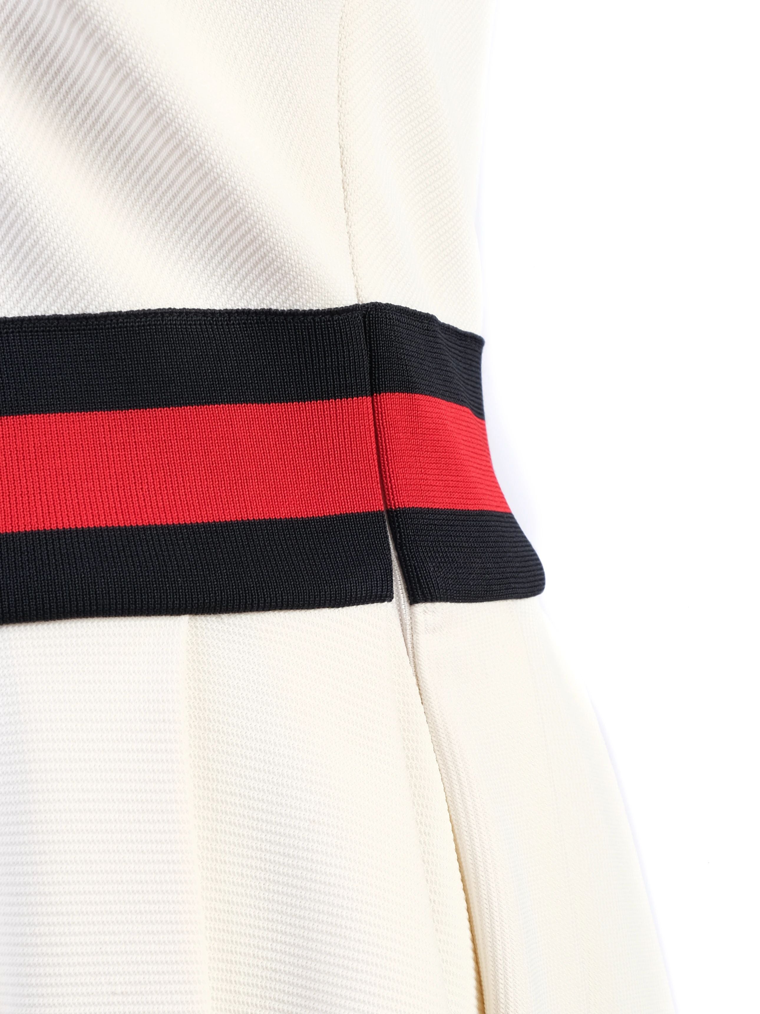 Gucci Excellent Condition White Nylon Sleeveless Dress Size S