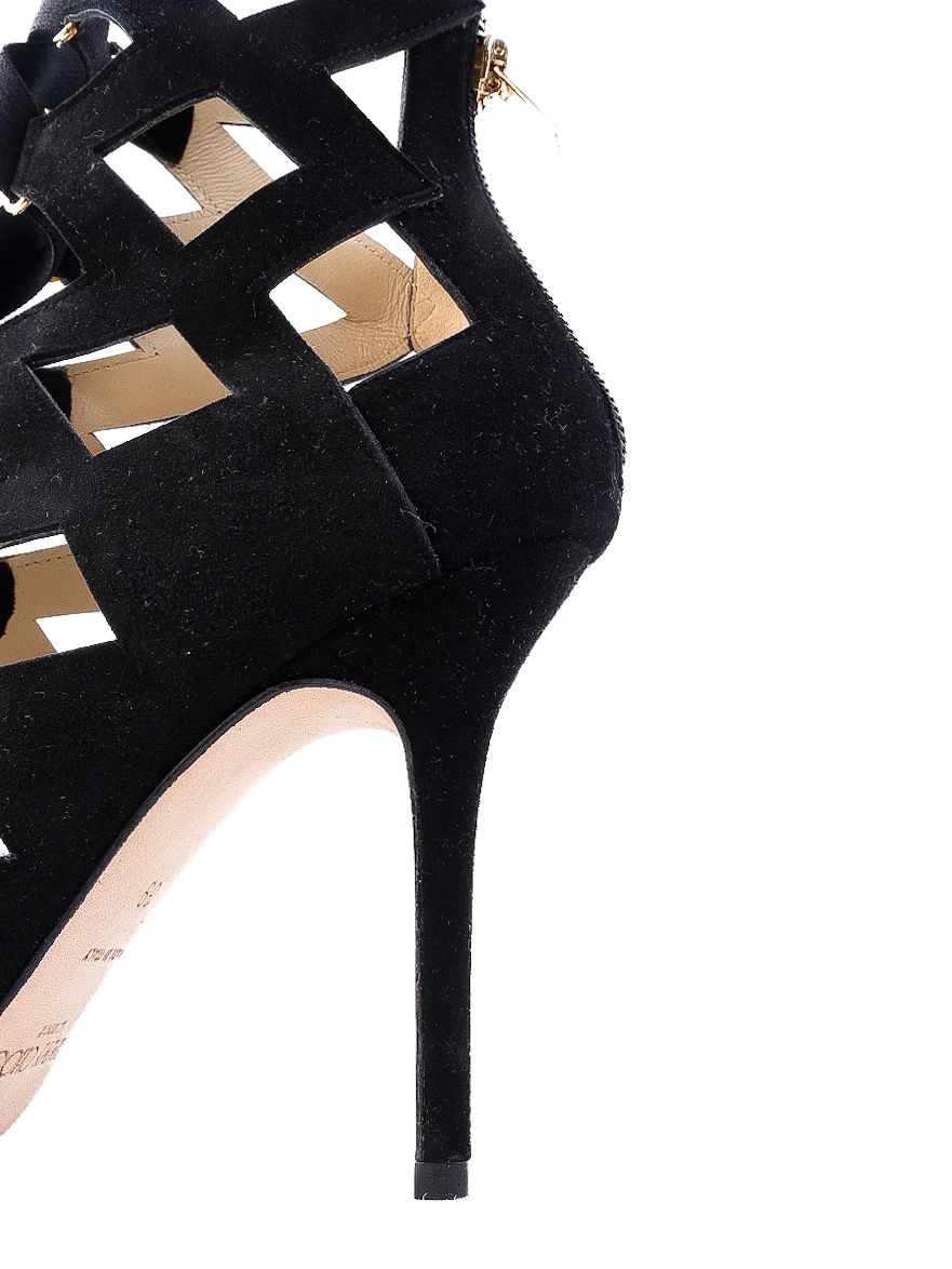 Excellent Jimmy Choo Black Suede High-Heeled Shoes Size 39