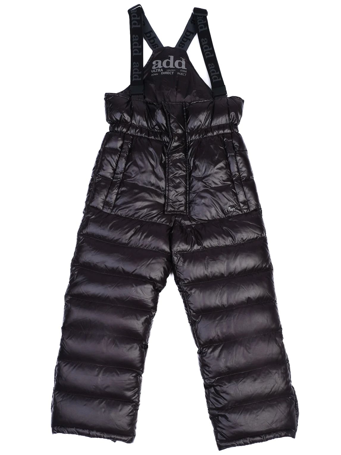 Excellent ADD Black Nylon Padded Snow Pants Size 6 for Kids