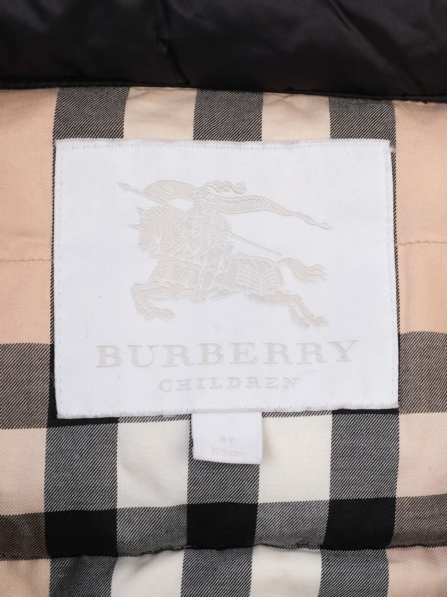 Excellent Burberry Children Black Quilted Hooded Vest for Kids