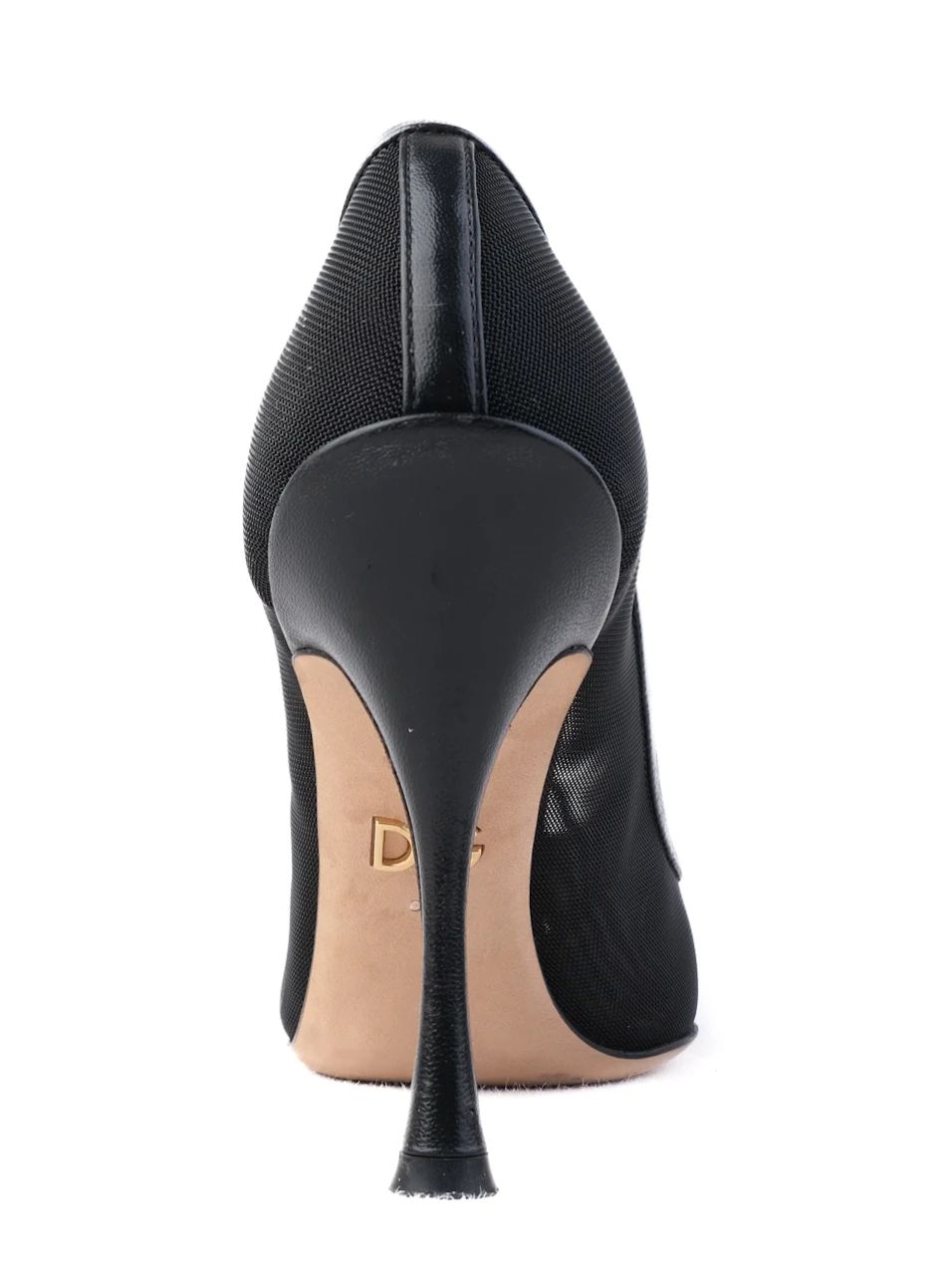 Excellent Dolce Gabbana Black High Heeled Shoes with Embellishments
