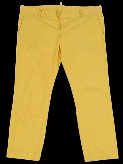 Excellent Dsquared2 Yellow Pants Size M Made in Italy