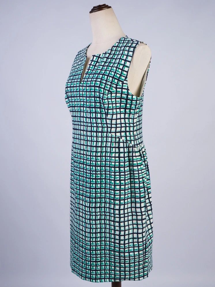 Excellent Kate Spade Green Sleeveless Dress XL Nylon