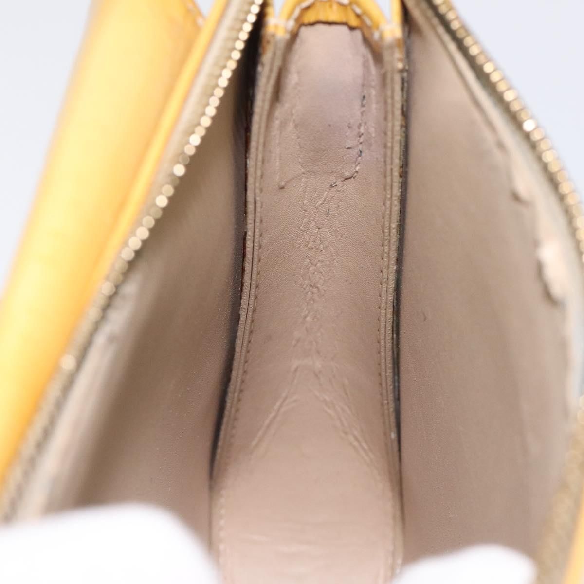 Louis Vuitton Vernis Motto Accessory Pouch Beige M 91136 Lv Auth