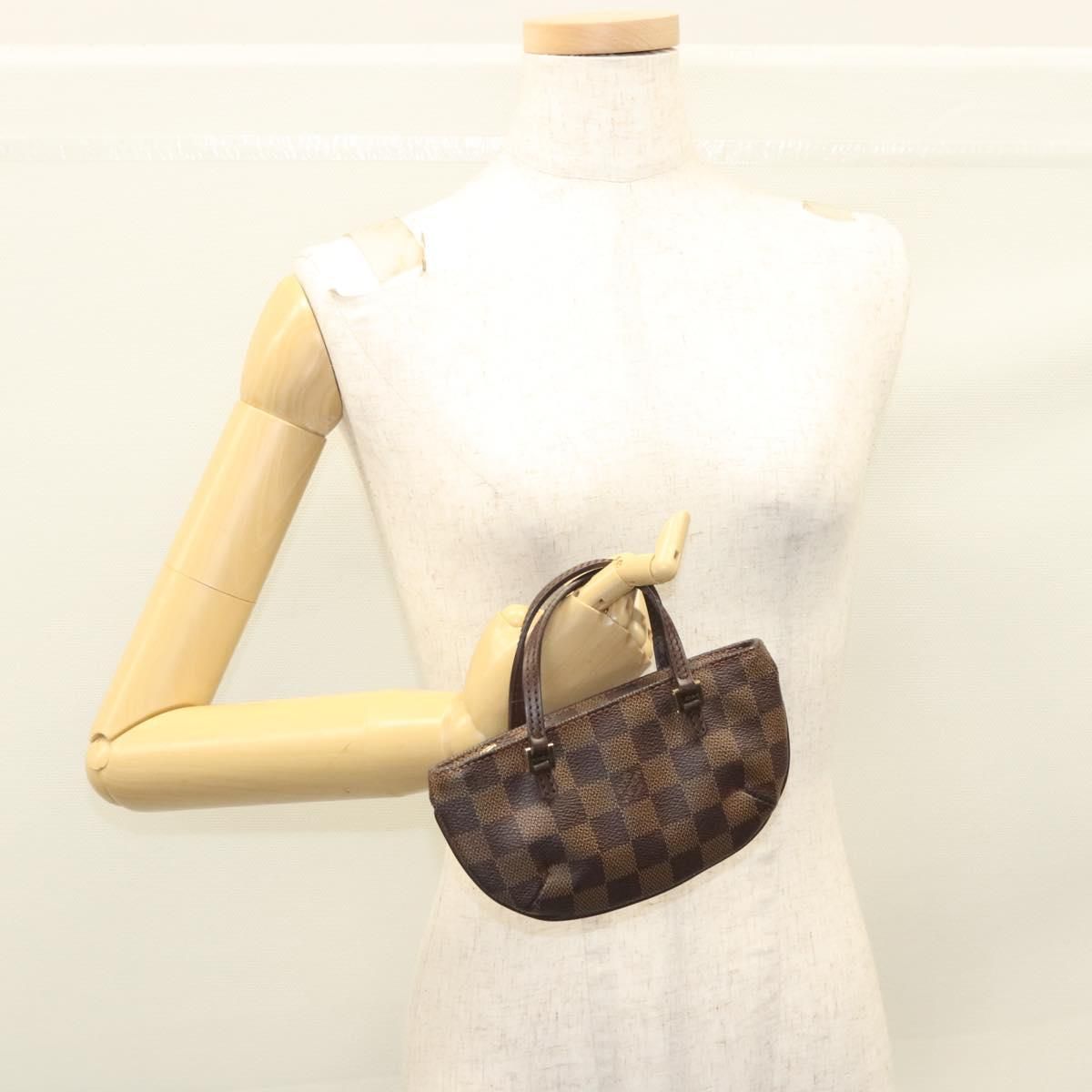 Louis Vuitton Damier Ebene Manosque Gm Accessory Pouch N 51120 Lv Auth