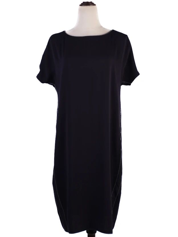 Excellent Brunello Cucinelli Blue Silk Dress Size M Women