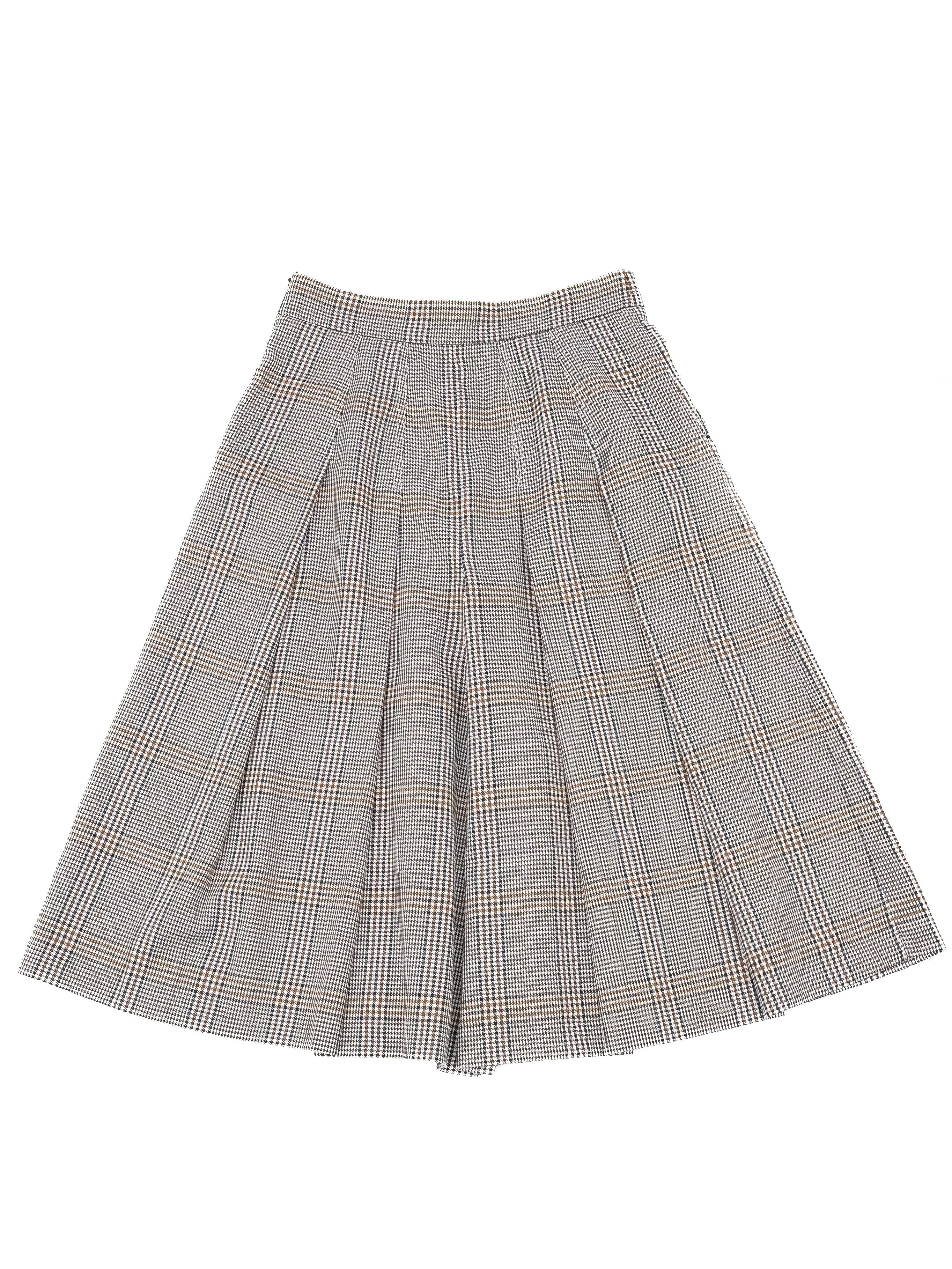 Maje Gray Plaid Culottes Women&
