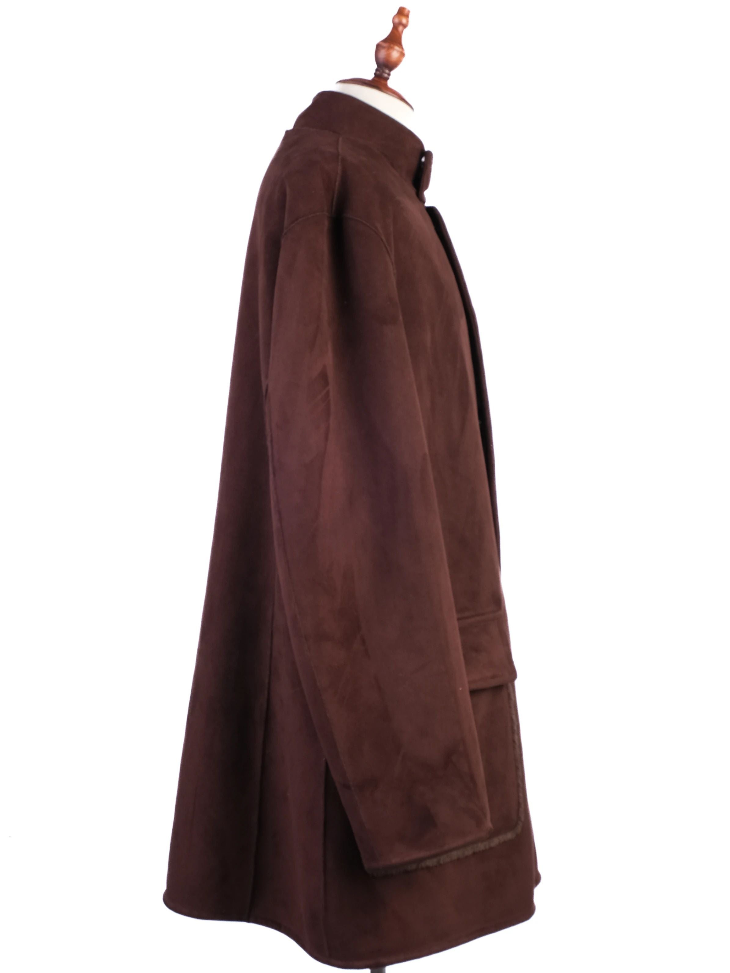 Excellent Armani Collezioni Orange Coat Size XXL Polyurethane