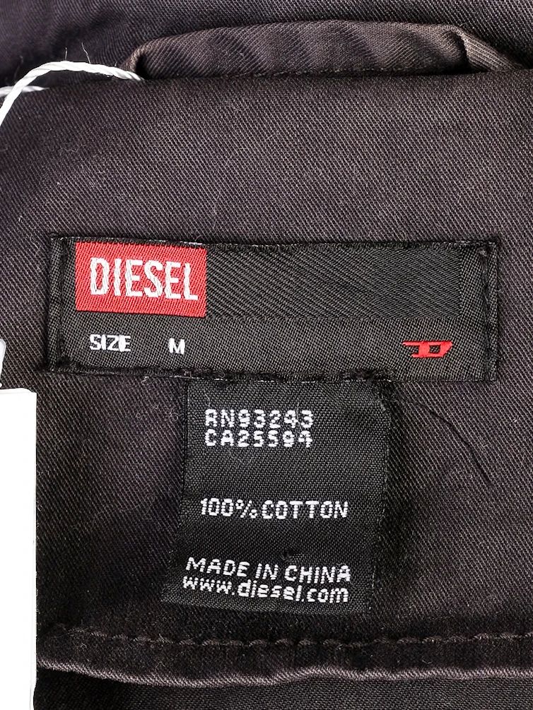 Excellent Diesel Gray Cotton Trench Coat for Women