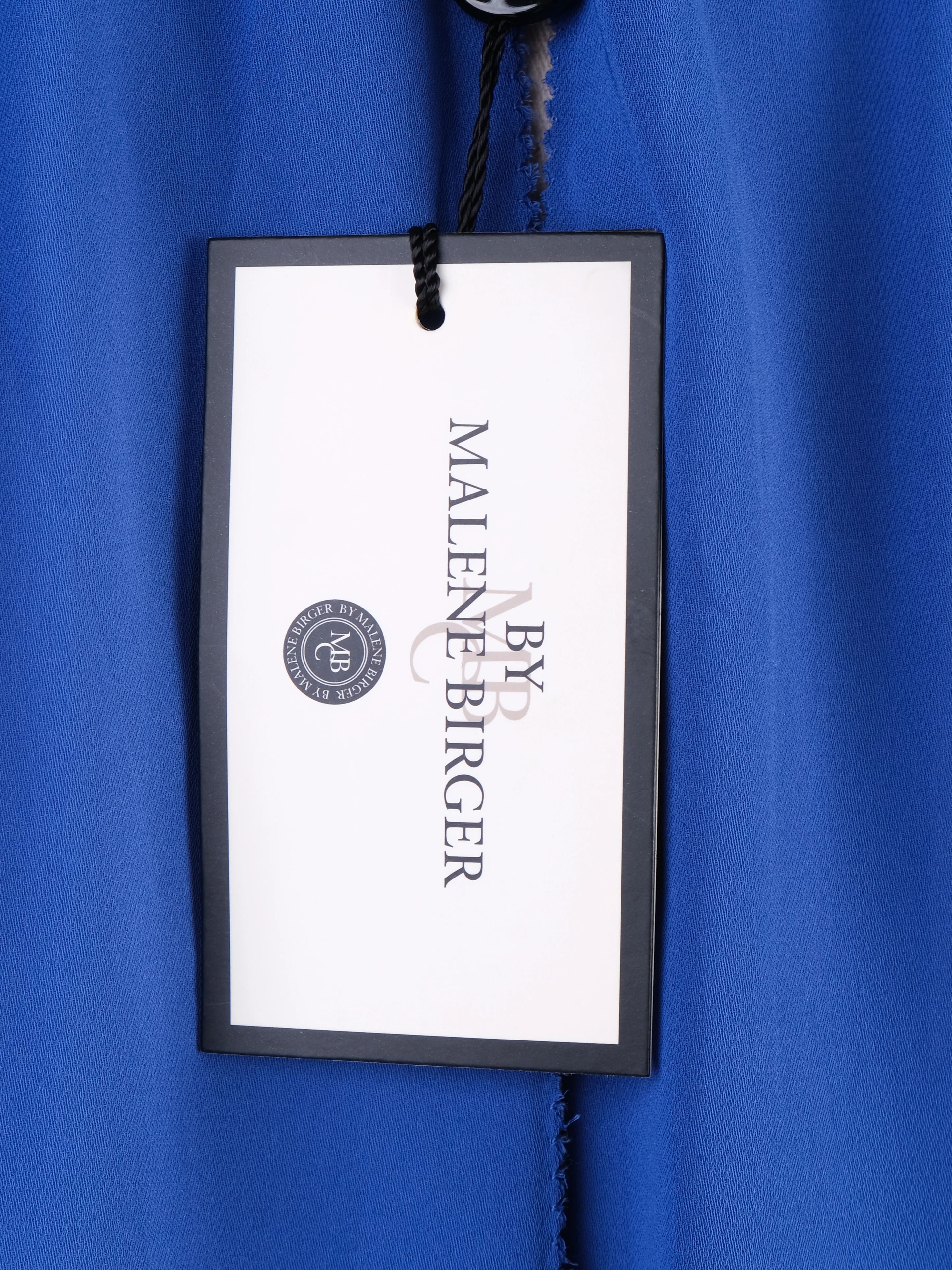 NEW By Malene Birger Blue Blouse Polyester XS with Relaxed Fit