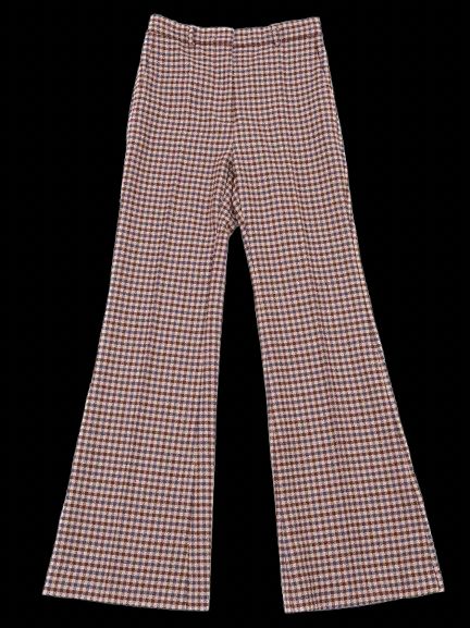 Excellent Weekend MaxMara Checkered Wool Pants Size S Flared Style