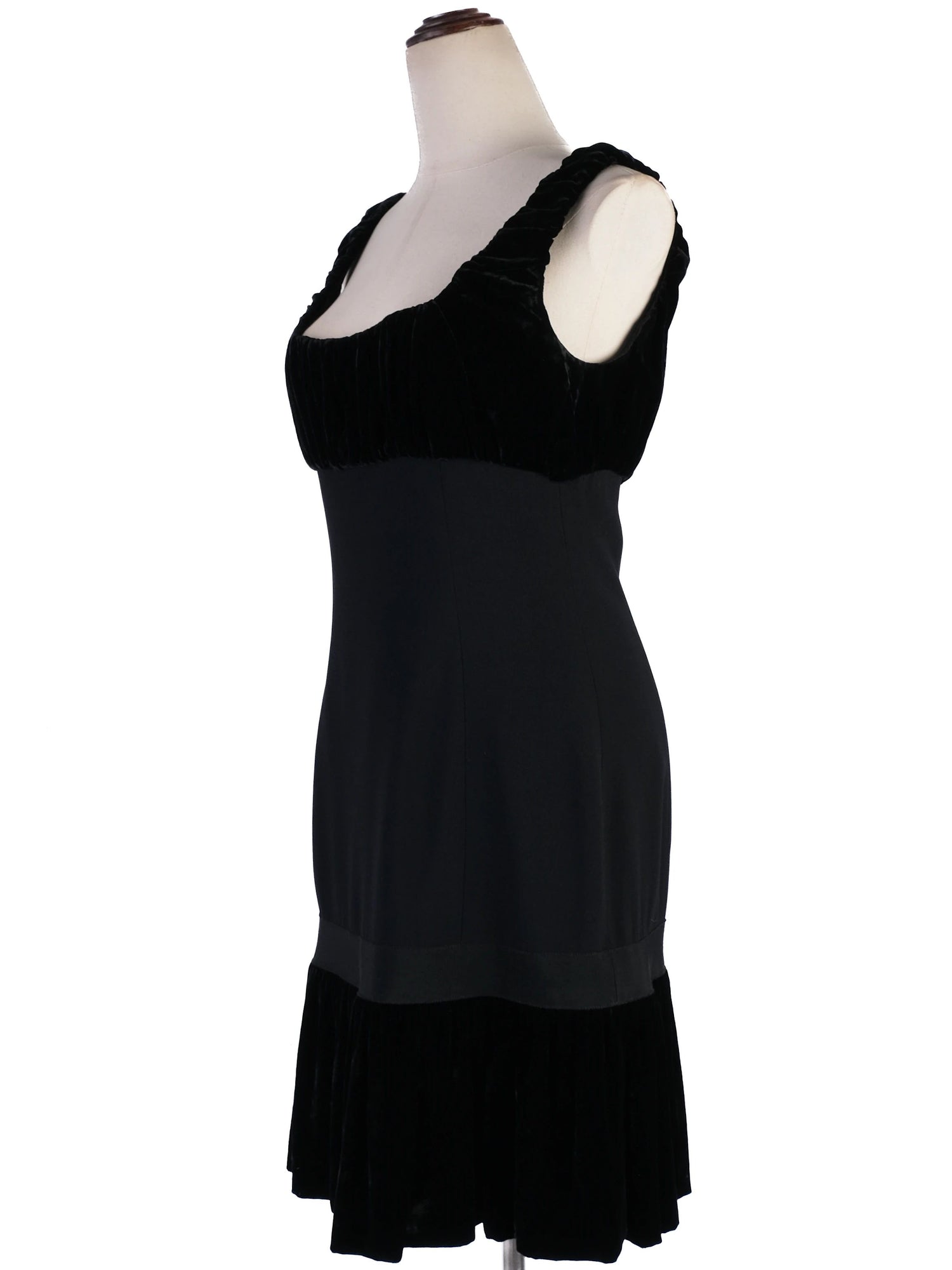 Moschino Black Sleeveless Dress Excellent Condition Viscose